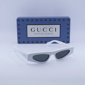 Final Price! Gucci GG1779S 002 White/Grey Sunglasses